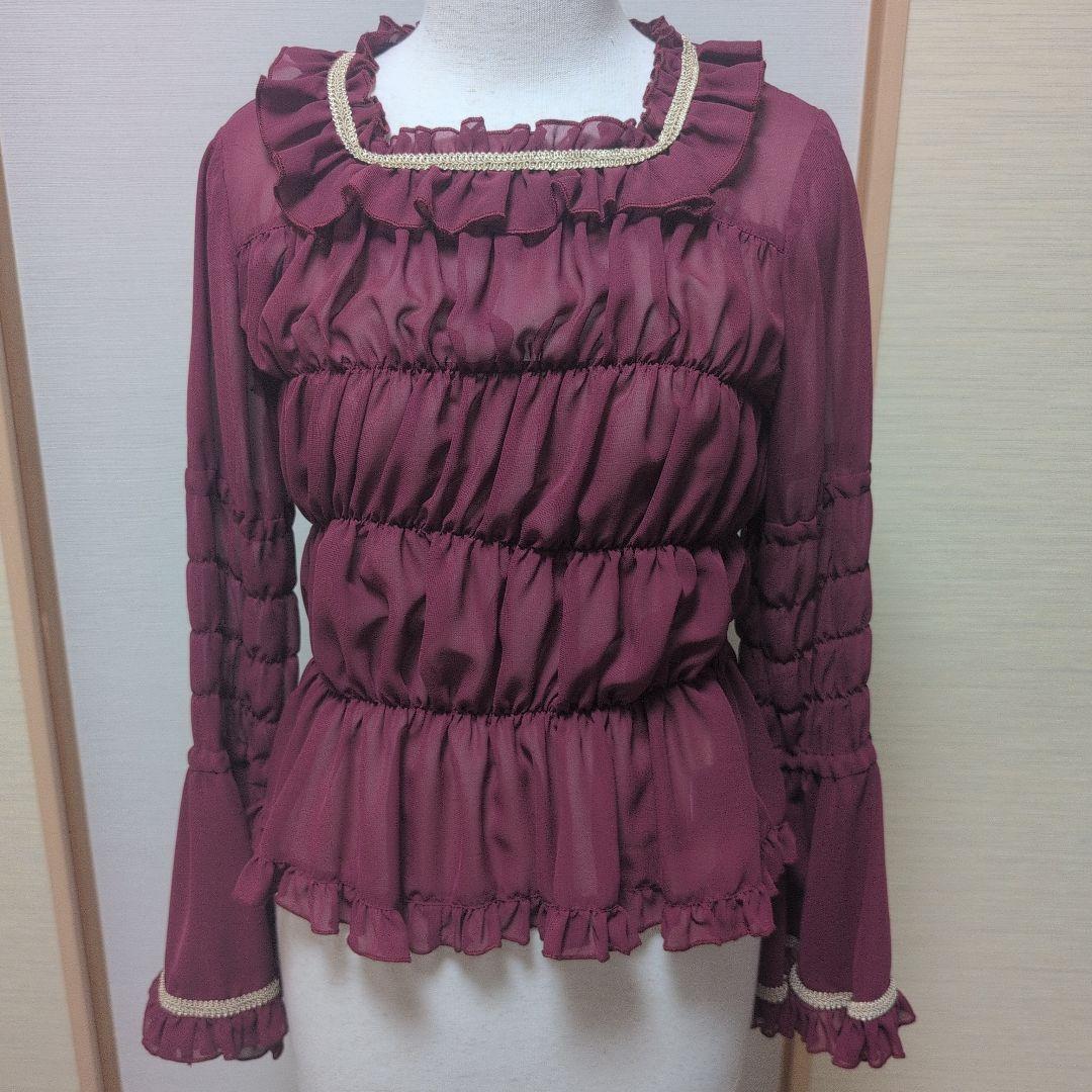 チェリー柄ロリータ服 5点セット　メタモルフォーゼ