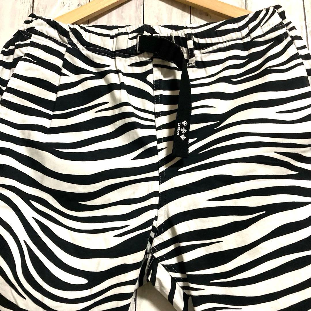 (美品) TATRASタトラス ゼブラ柄 ショートパンツ 総柄 人気デザイン