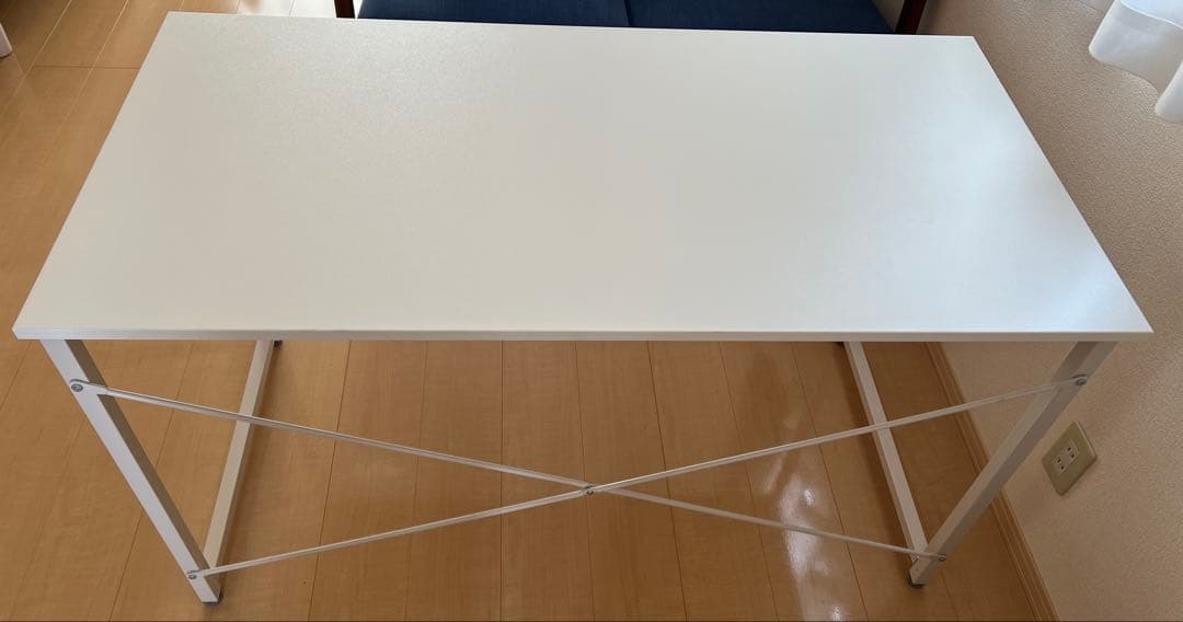 サンワダイレクト　ホワイト パソコンデスク シンプル