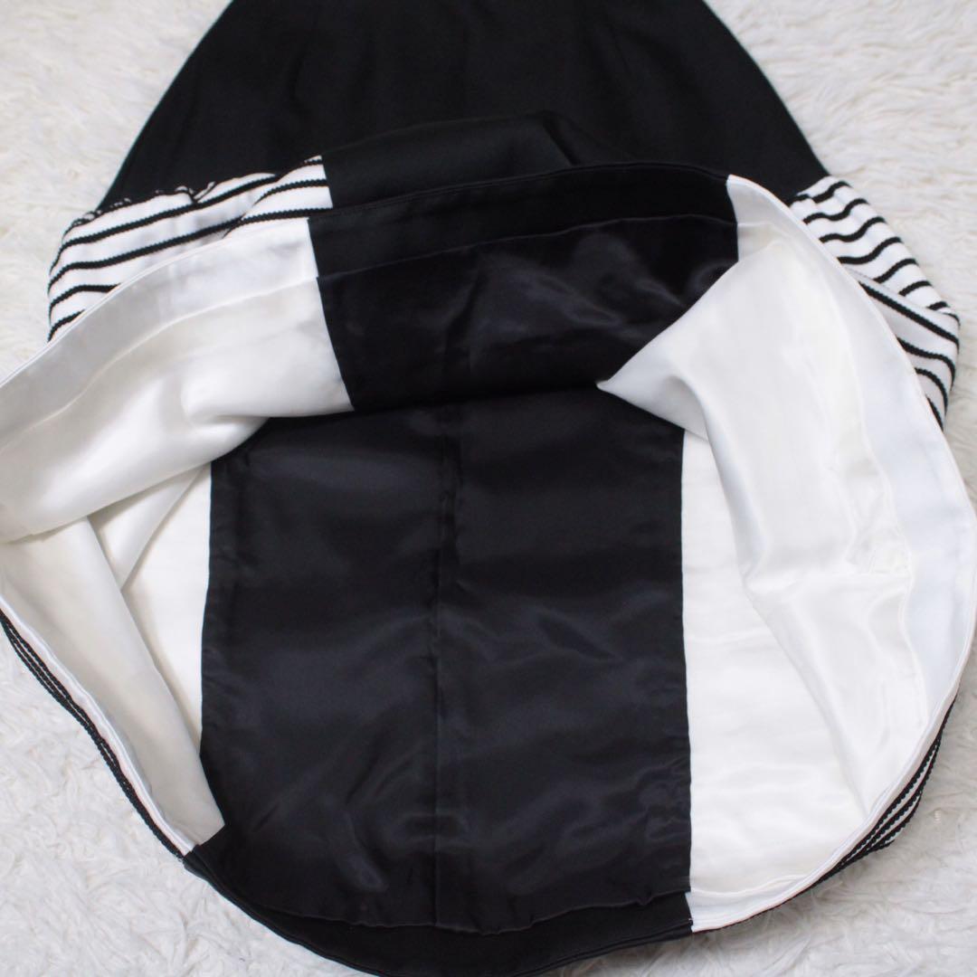 新品 BORDERS at BALCONY ファインボーダーミニスカート 36