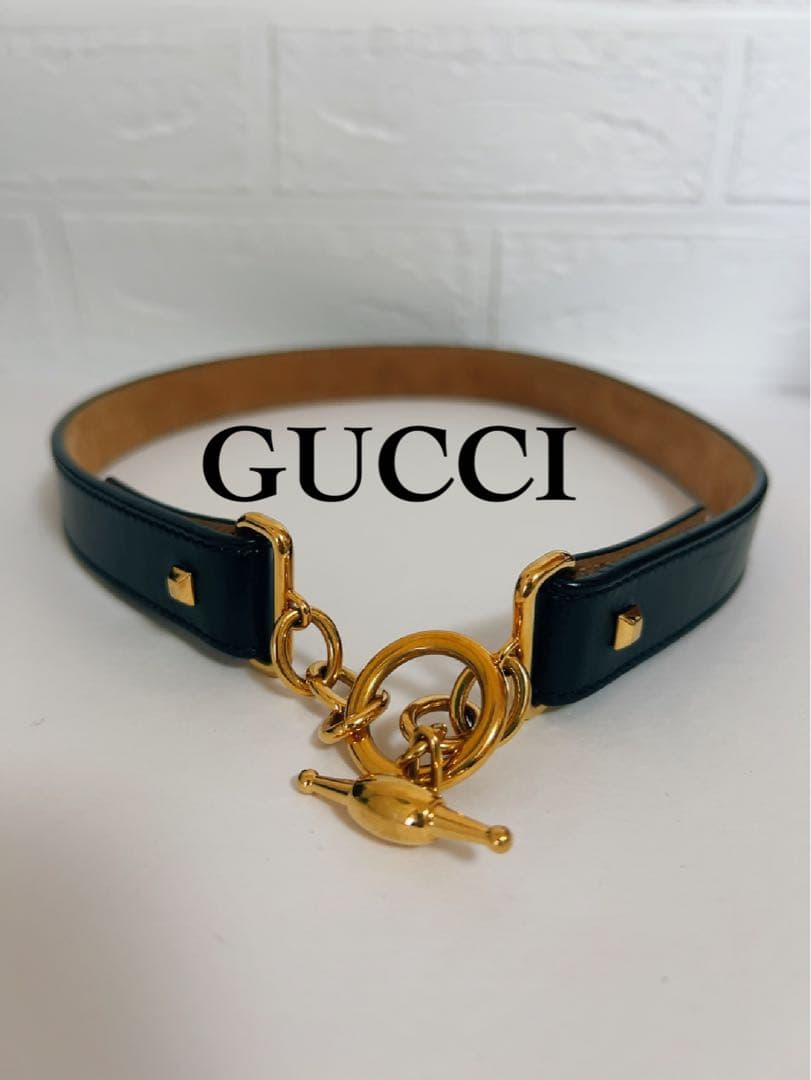 グッチ　GUCCI ベルト　ブラック　M