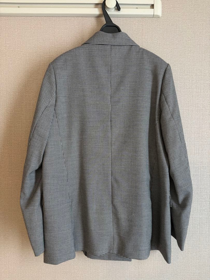 ストライプ ゴールドボタン テーラードジャケット