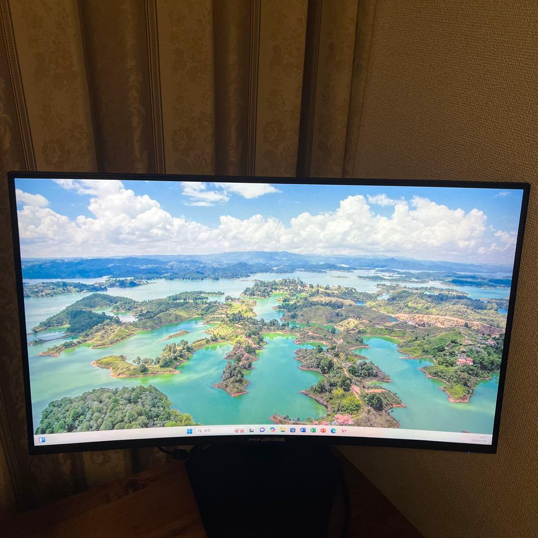 美品　Minifire曲面 モニター27インチ VESA対応
