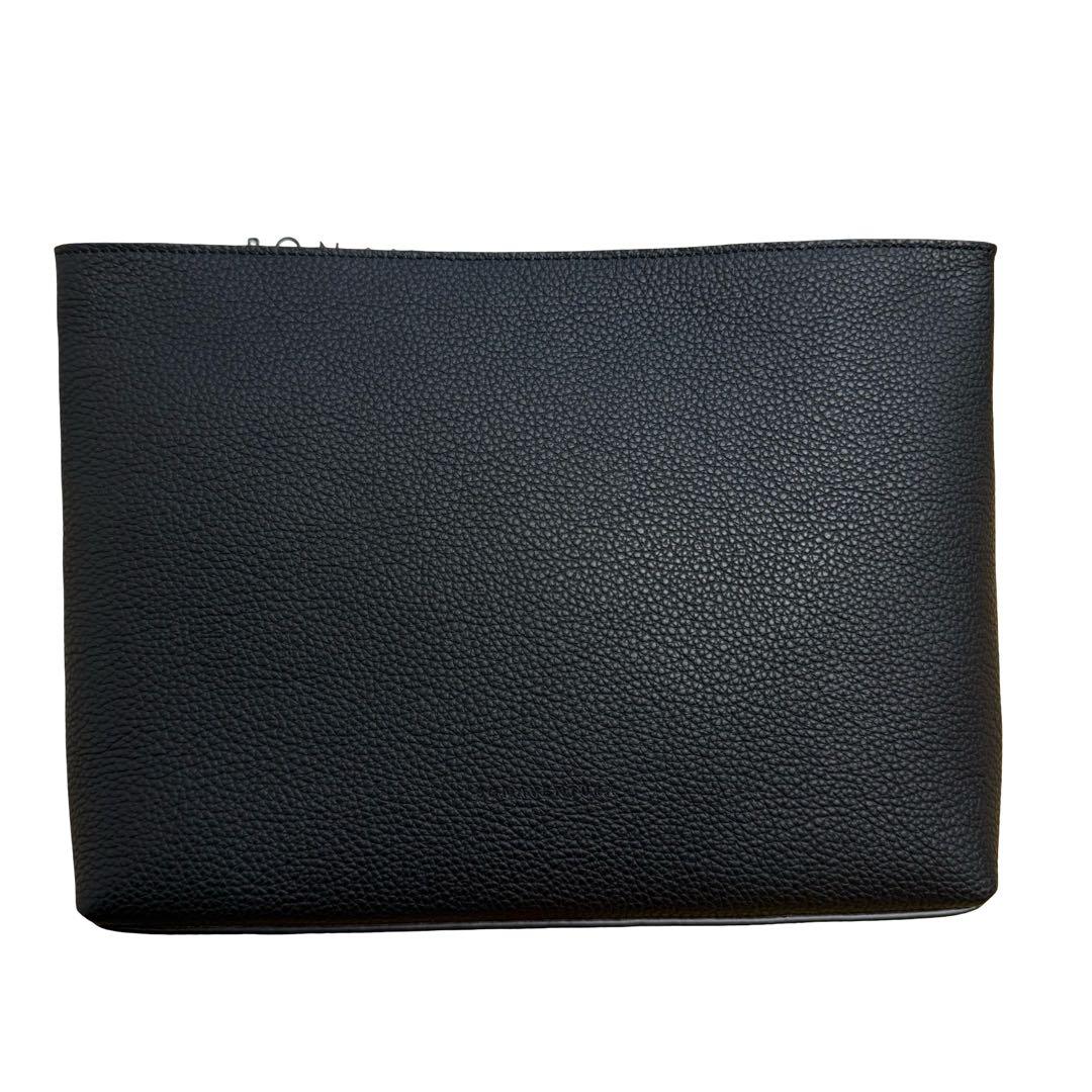 【新品未使用】BONAVENTURAスクエアポーチ シュリンクレザー