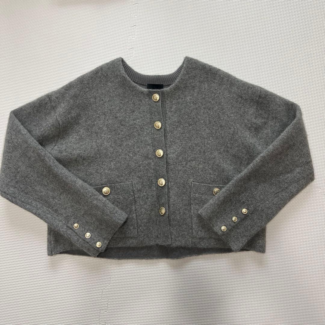 CNラクーンコンキンボタンカーディガン