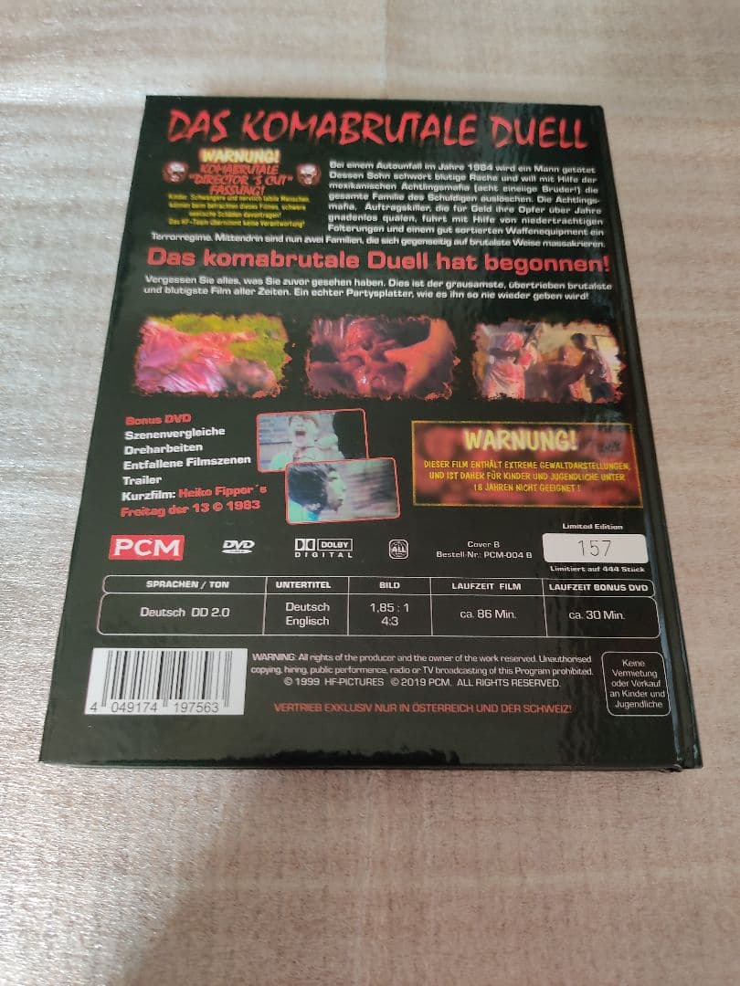 輸入盤ホラー　Komabrutale Duell