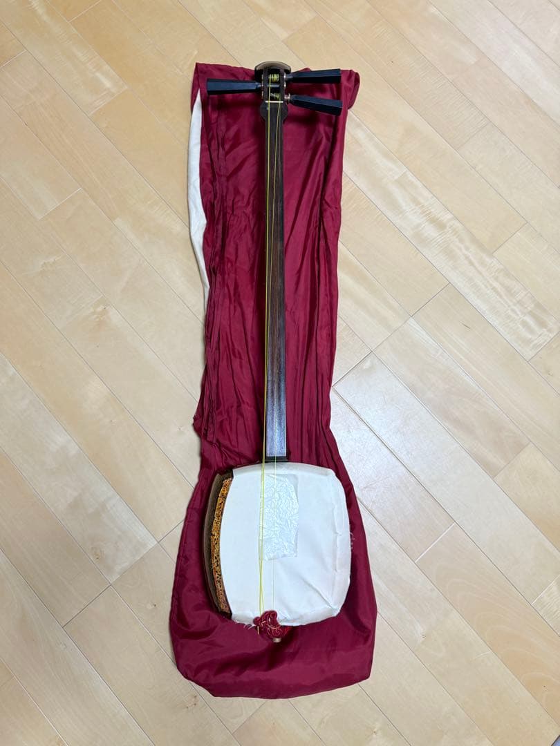 津軽三味線 太棹 三つ折れ 中古品
