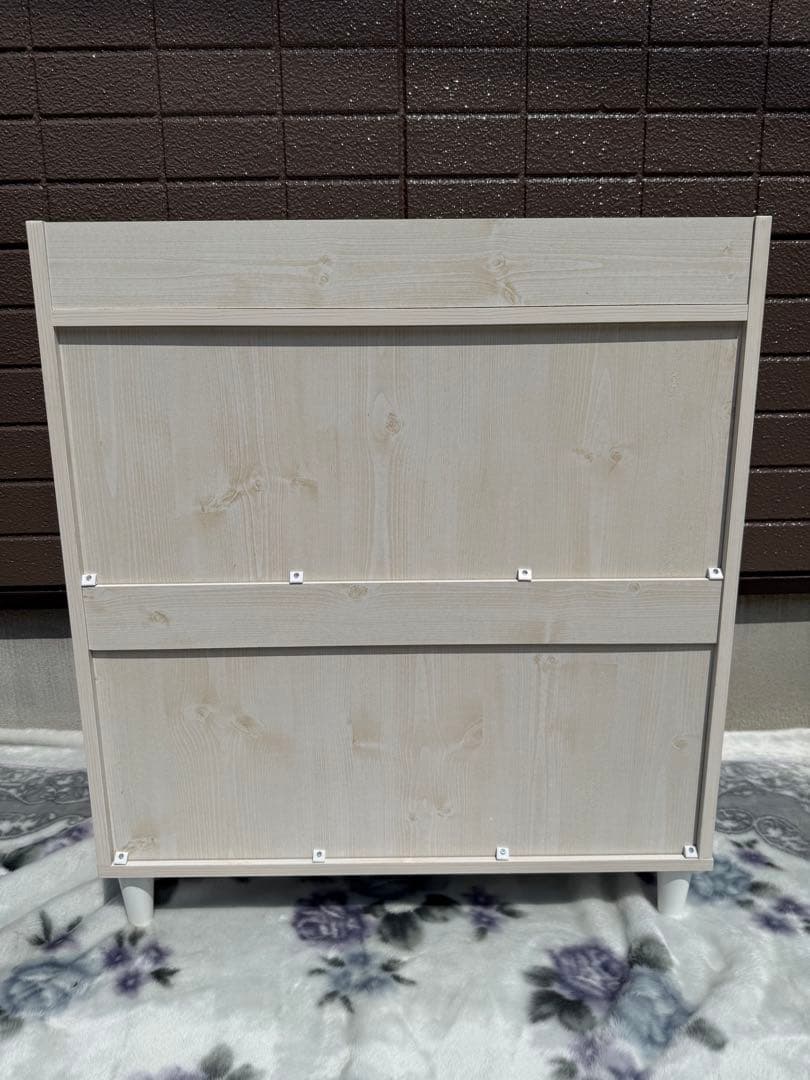 【美品】ぼん家具 チェスト 5段 ディスプレイ キャビネット タンス ガラス天板