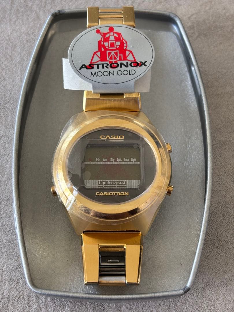 未使用 CASIOTRON ASTRONOX ムーンゴールド カシオトロン