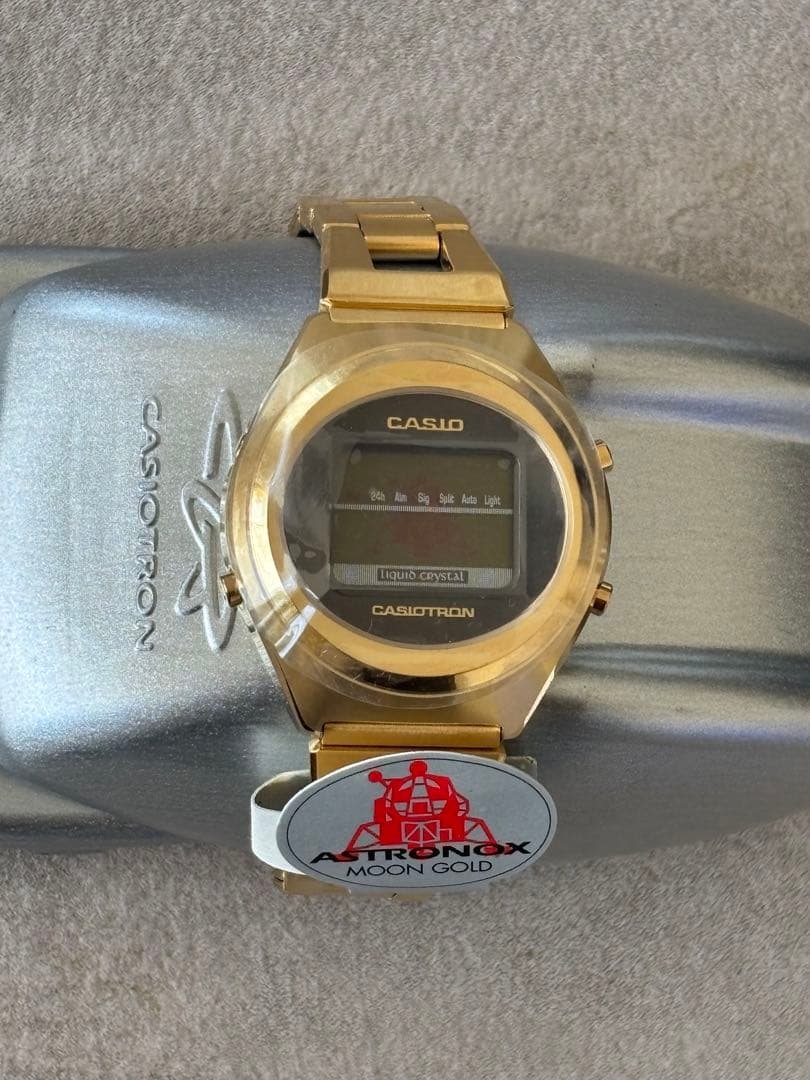 未使用 CASIOTRON ASTRONOX ムーンゴールド カシオトロン