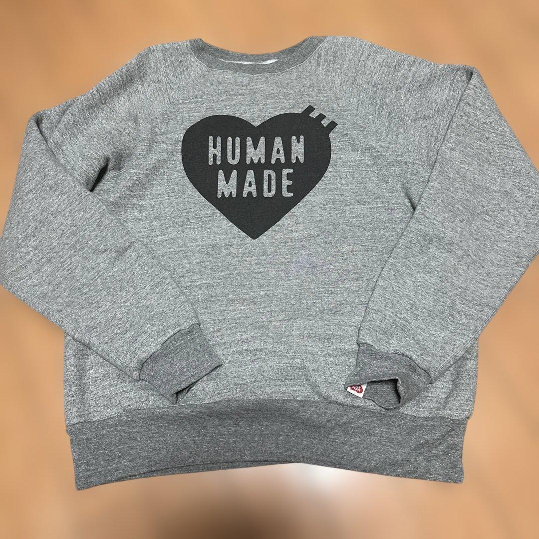 HUMAN MADE ヒューマンメイド ハートロゴ グレー スウェットXL