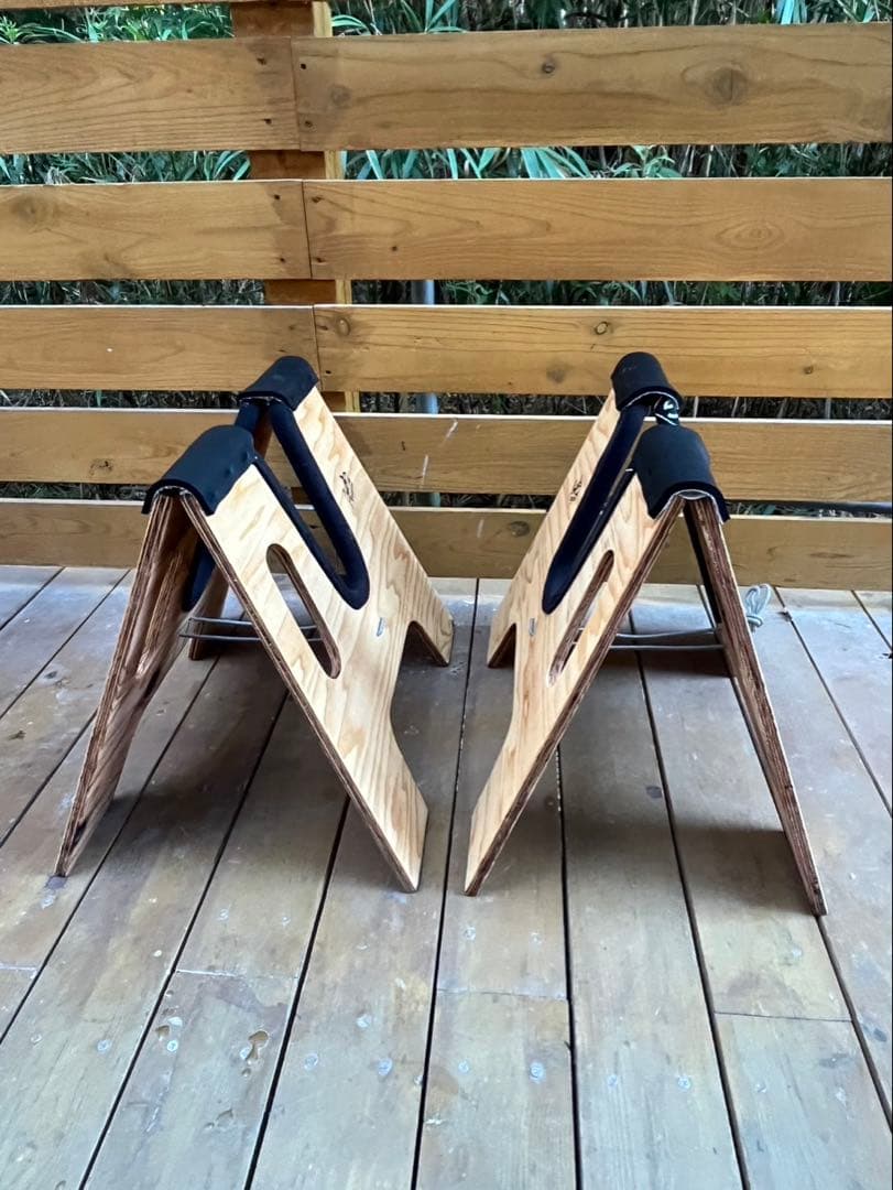 【オリジナル】サーフボードスタンド　木製　ロングボード