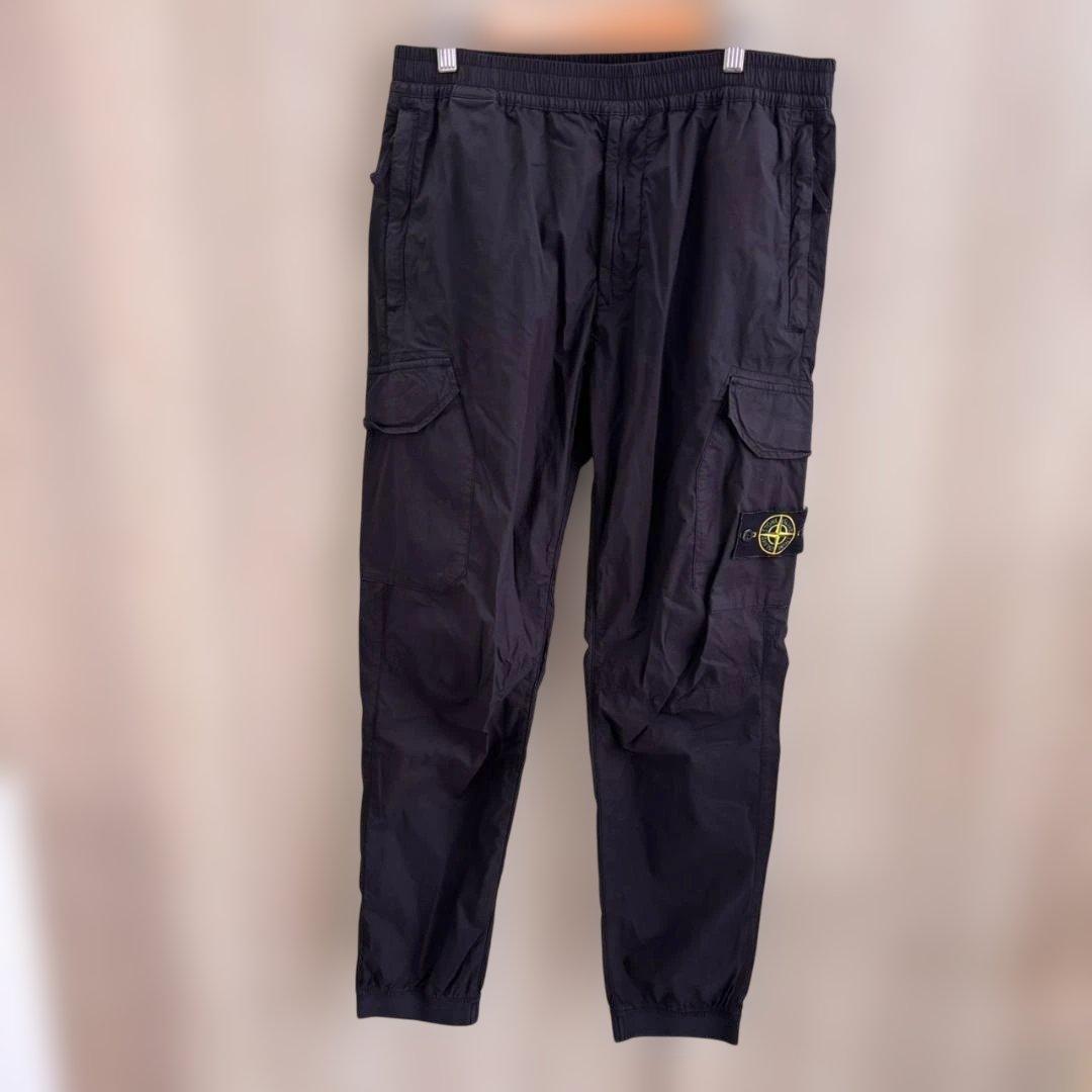 ストーンアイランド ブラックカーゴパンツ W33