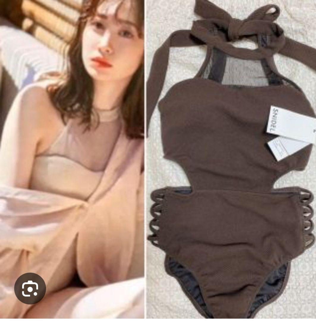 ゆ*り様 即完売品SNIDEL ホルターネックスイムワンピース