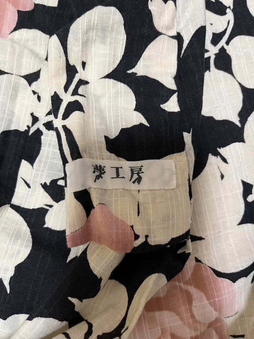 夢工房　浴衣セット　4点セット　浴衣　薔薇柄　夢工房