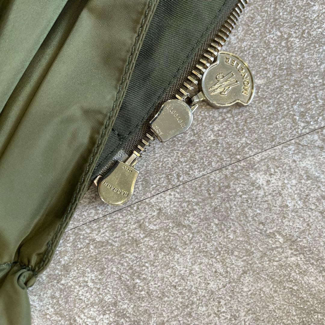 鑑定済・美品★モンクレール　PAQUERETTE モッズパーカー　カーキ　1