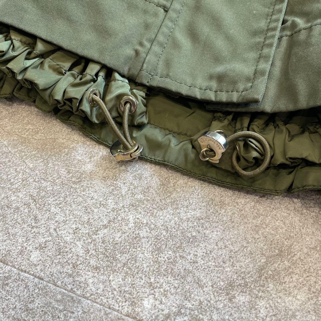 鑑定済・美品★モンクレール　PAQUERETTE モッズパーカー　カーキ　1