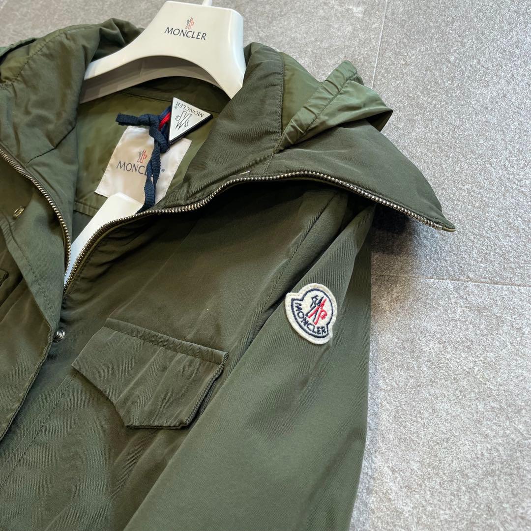 鑑定済・美品★モンクレール　PAQUERETTE モッズパーカー　カーキ　1