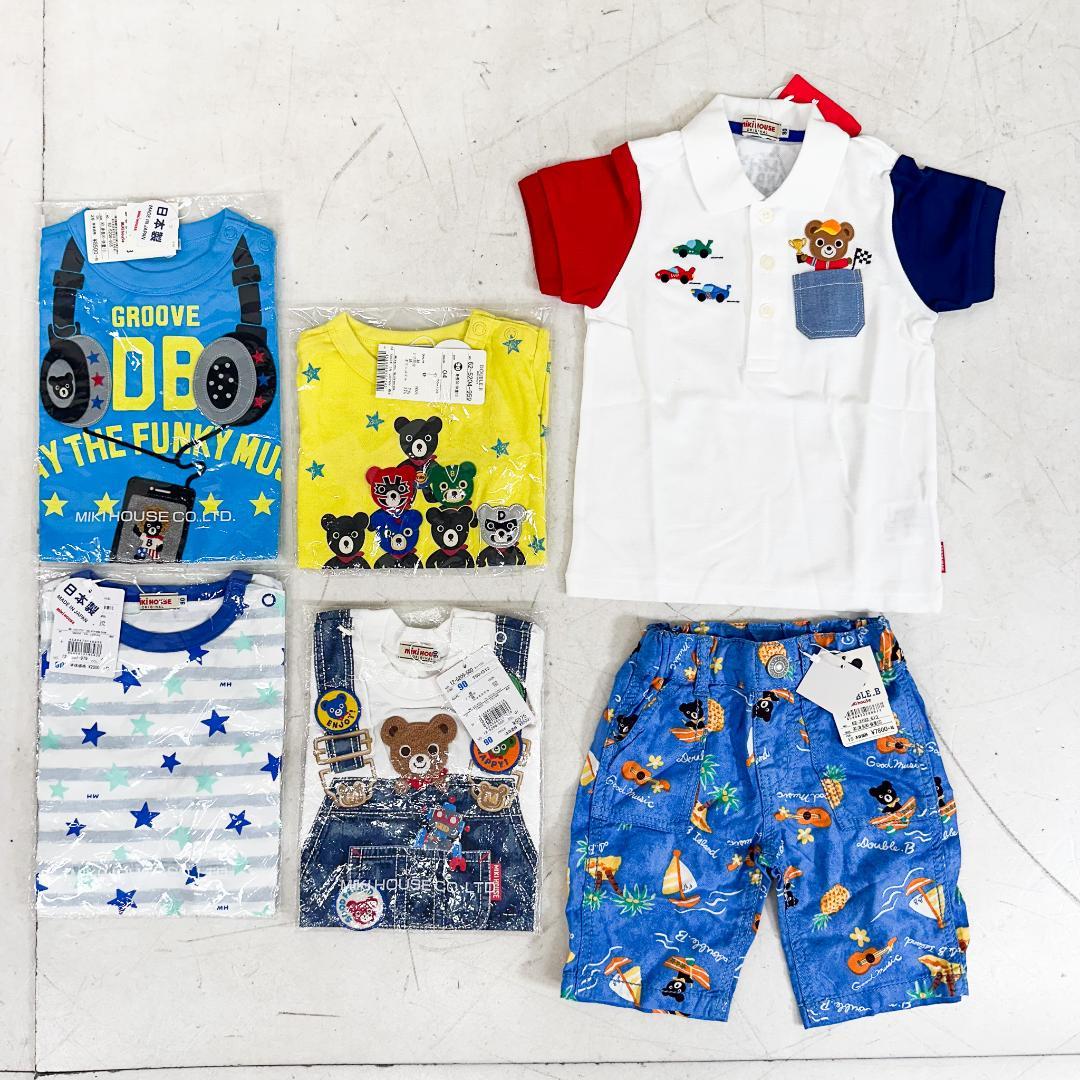 な*ん様 K9113 ミキハウス ダブルビー 半袖Tシャツ パンツ 6枚セット