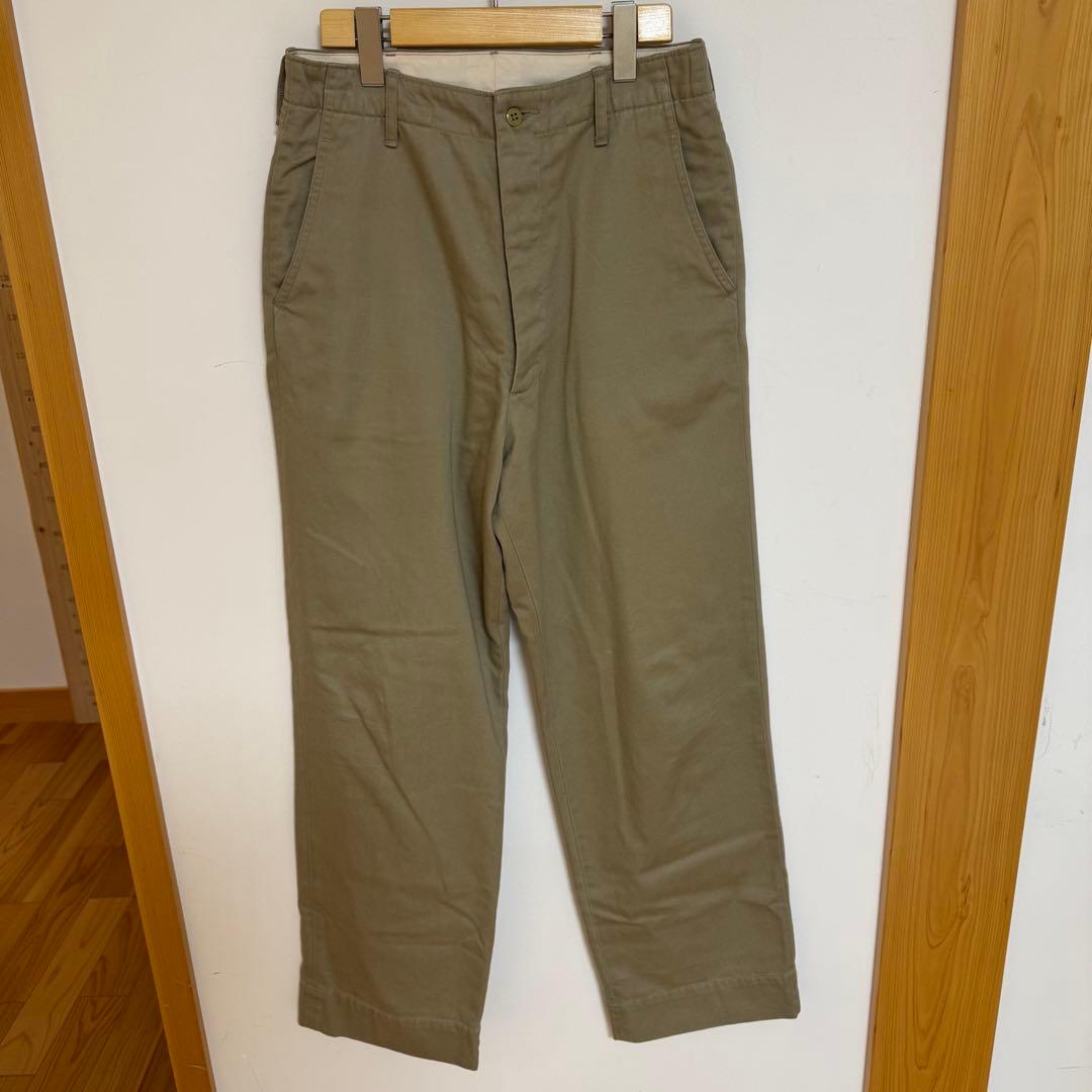 COMOLI 25SS KHAKIチノパンツ 1