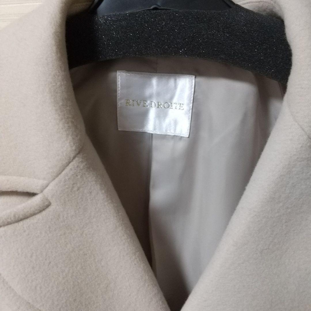 リヴドロワ美品ラグランピーコート38サイズ ベージュ