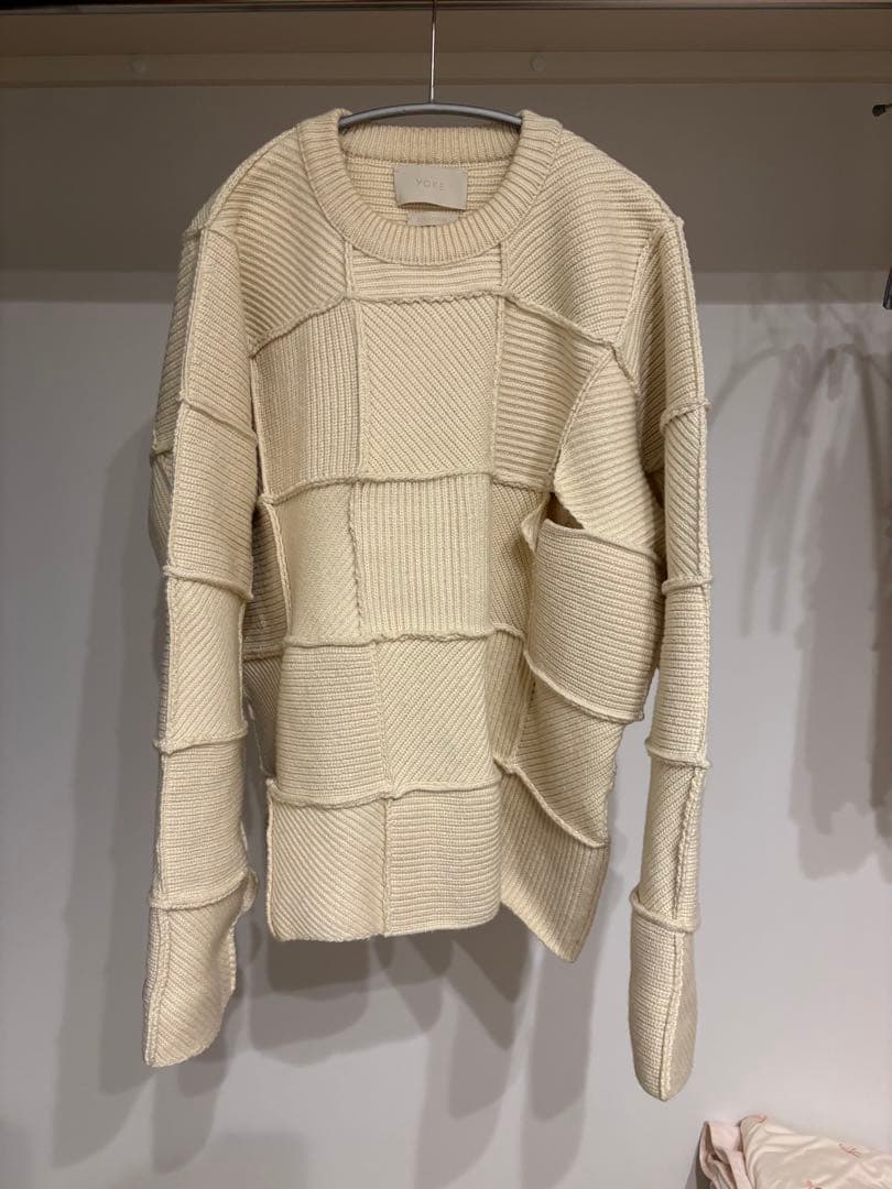 yoke PATCHWORK RIB SWEATER サイズ1