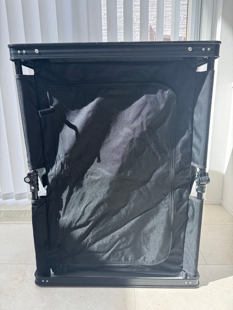 「てりま」DOD 折りたたみアウトドア　マルチキッチンテーブル　収納　黒