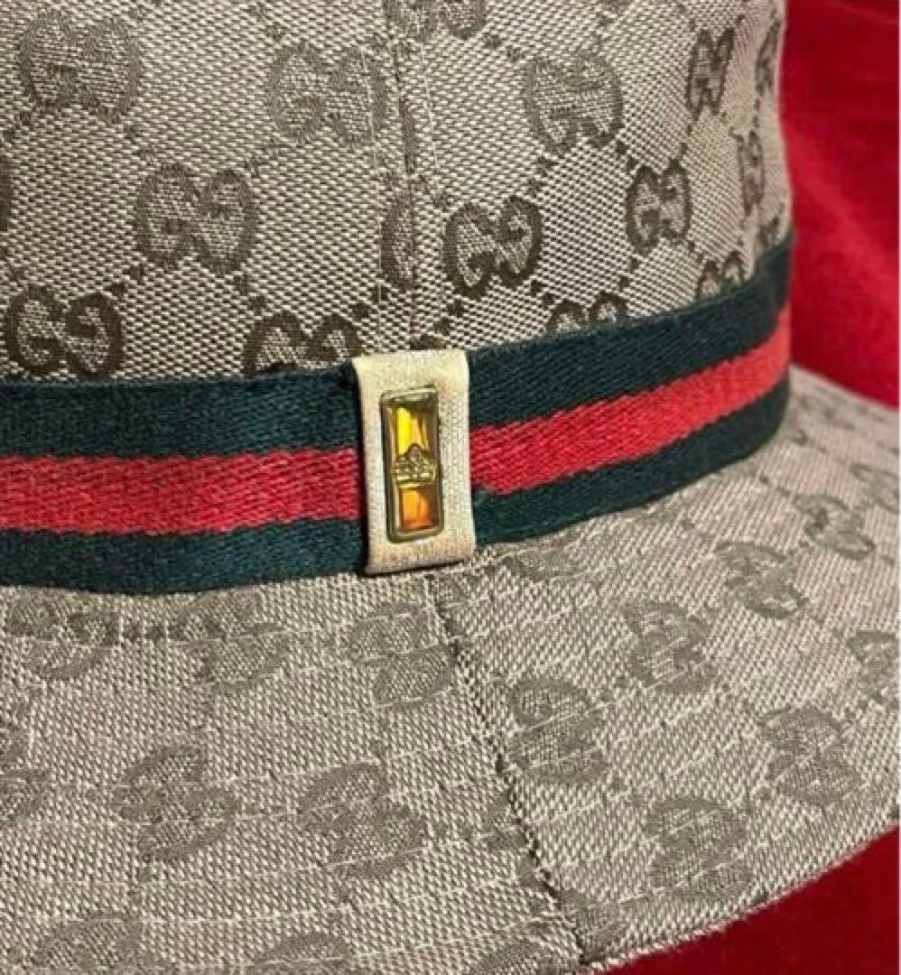 [GUCCI] GGマーク シェリーライン　 バケットハット