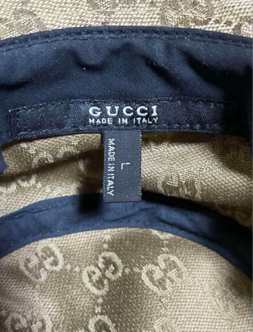 [GUCCI] GGマーク シェリーライン　 バケットハット
