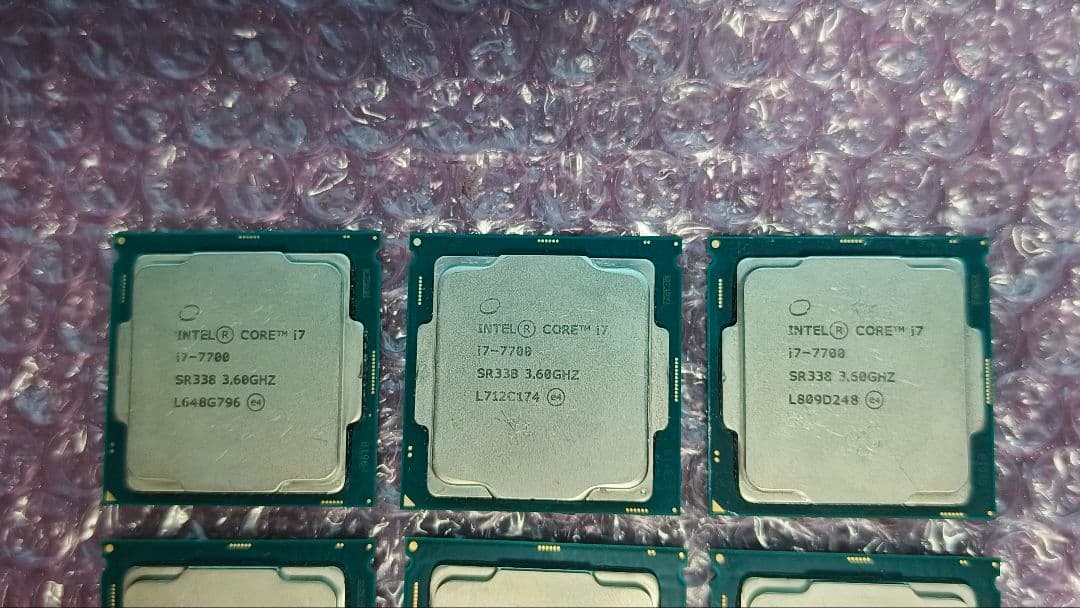 core i7 7700 10個まとめ売り動作確認済み