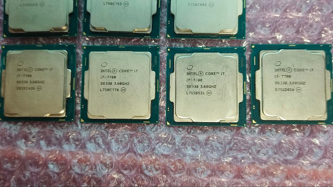 core i7 7700 10個まとめ売り動作確認済み