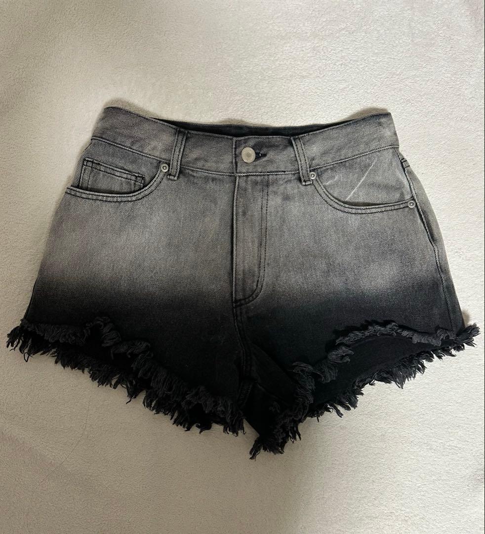 ダーリッチ Darichグラデーションダメージデニムショートパンツ M