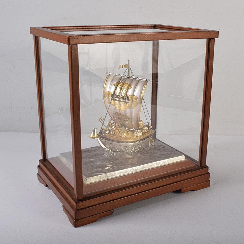 関武比古造　銀製　STERLING960刻印　宝船　約124g　D　R8728