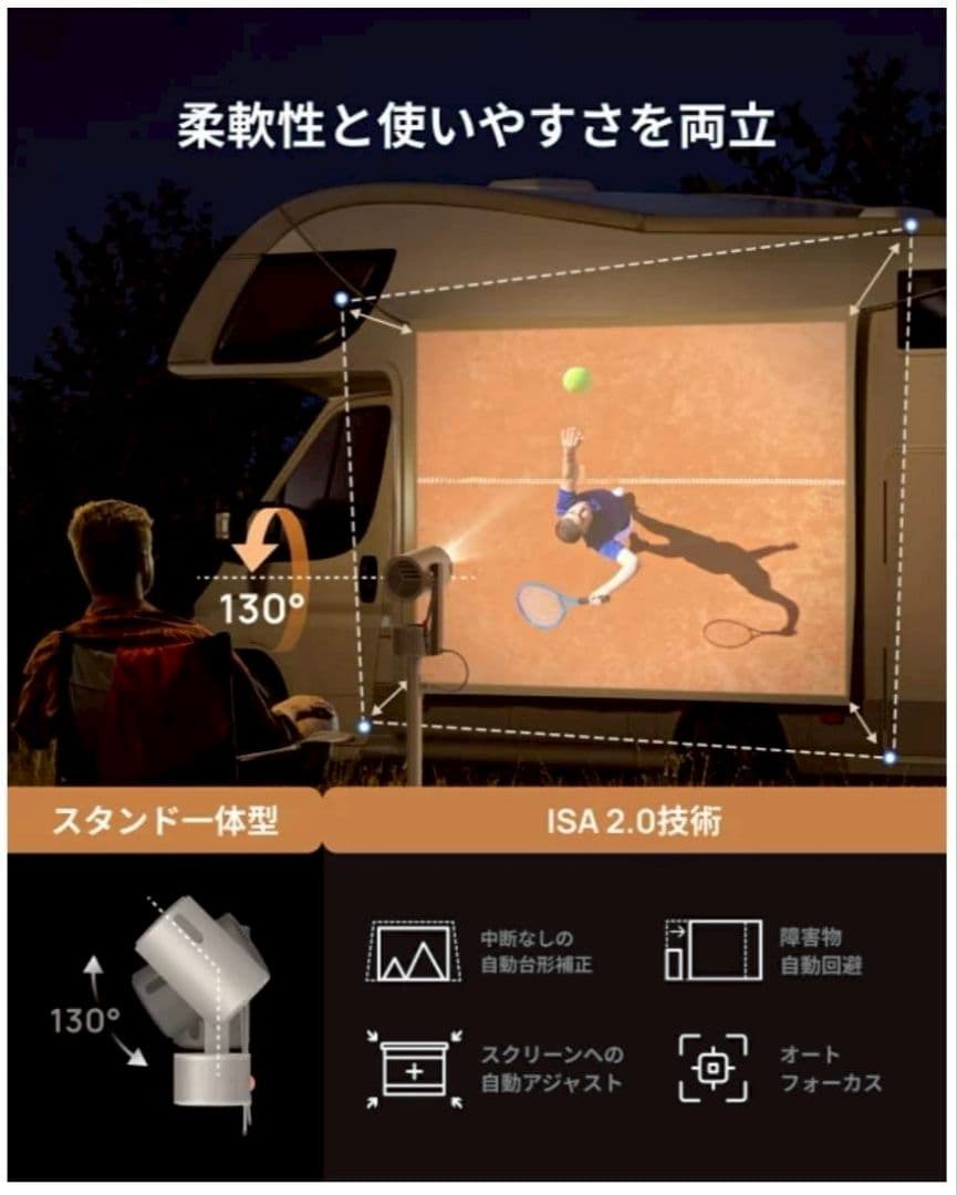 XGIMI MoGo 3 Pro ポータブルプロジェクター スタンド一体型　新品