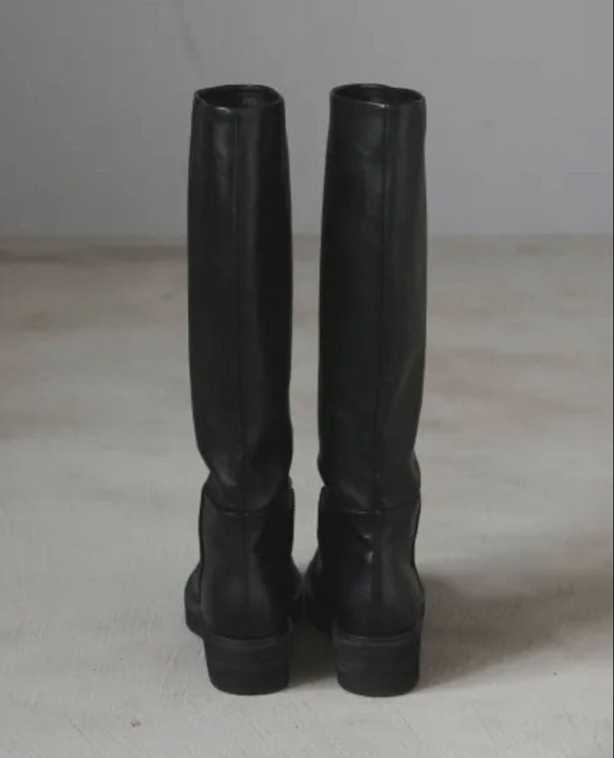 anuke Ecoleather Long Boots 38 アンヌーク