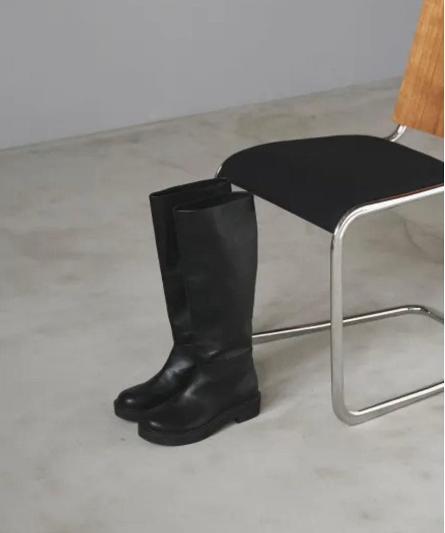 anuke Ecoleather Long Boots 38 アンヌーク