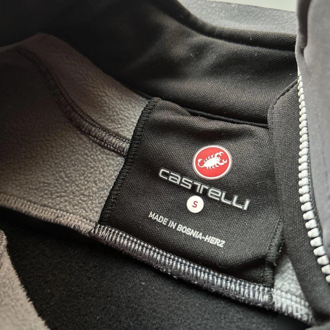 Castelli サイクルジャケット ブラック　カステリ　防風