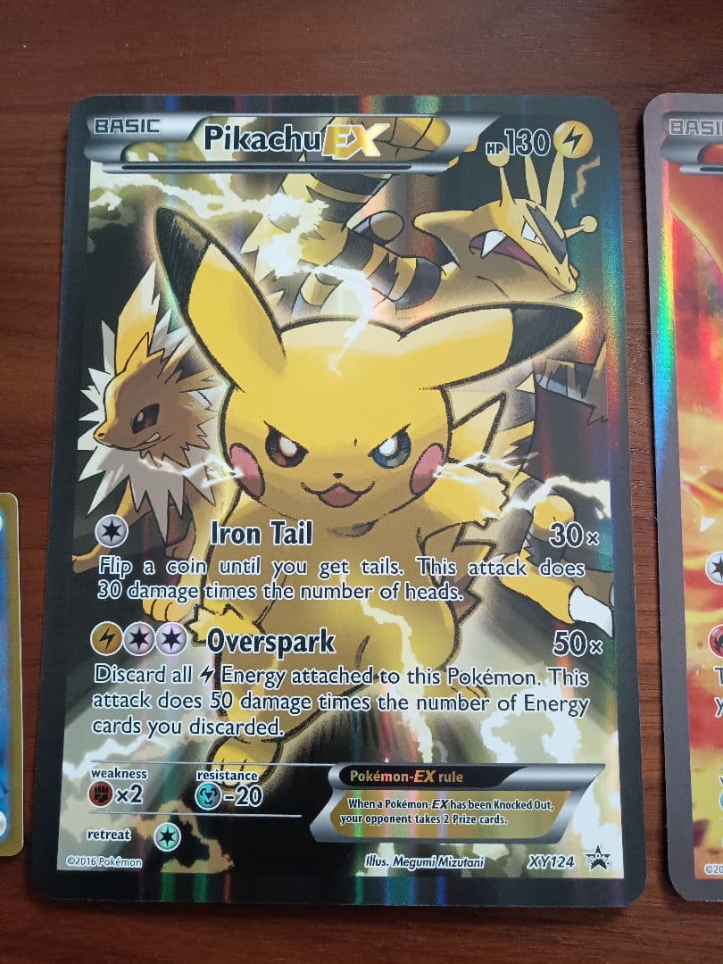 ジャンボカード　ピカチュウex　リザードンex　英語版各1枚