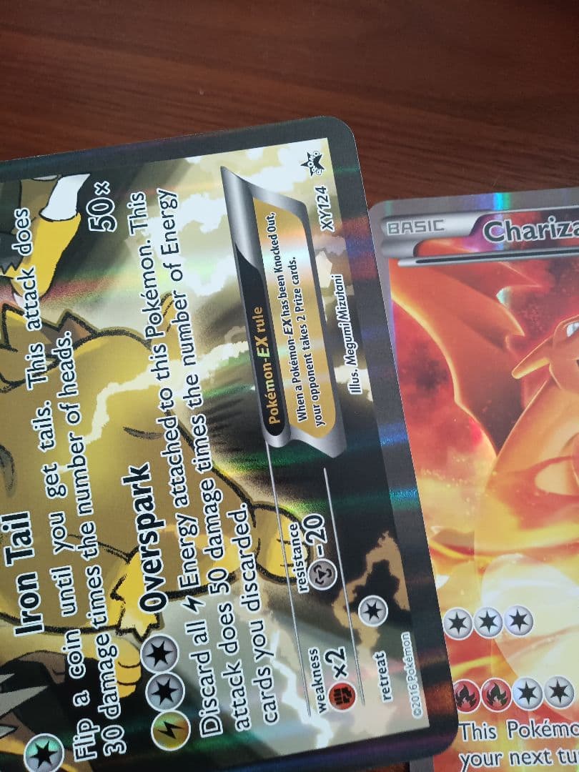 ジャンボカード　ピカチュウex　リザードンex　英語版各1枚