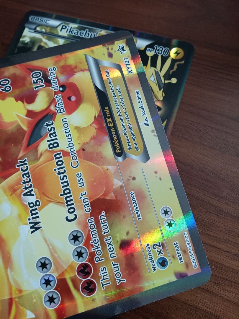 ジャンボカード　ピカチュウex　リザードンex　英語版各1枚