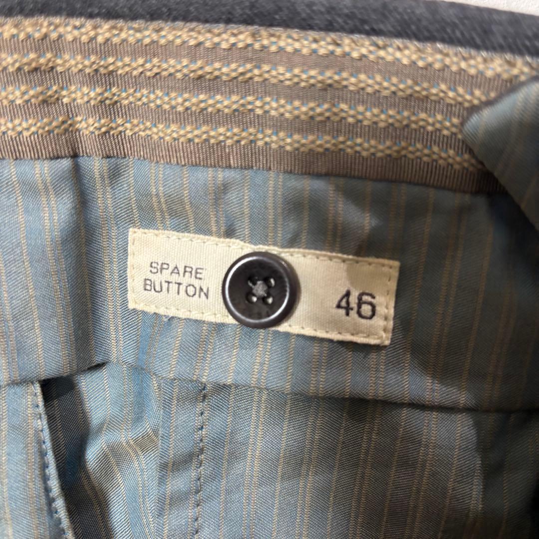 インコテックス スリムフィット ウール スラックス グレー46 SUPER100