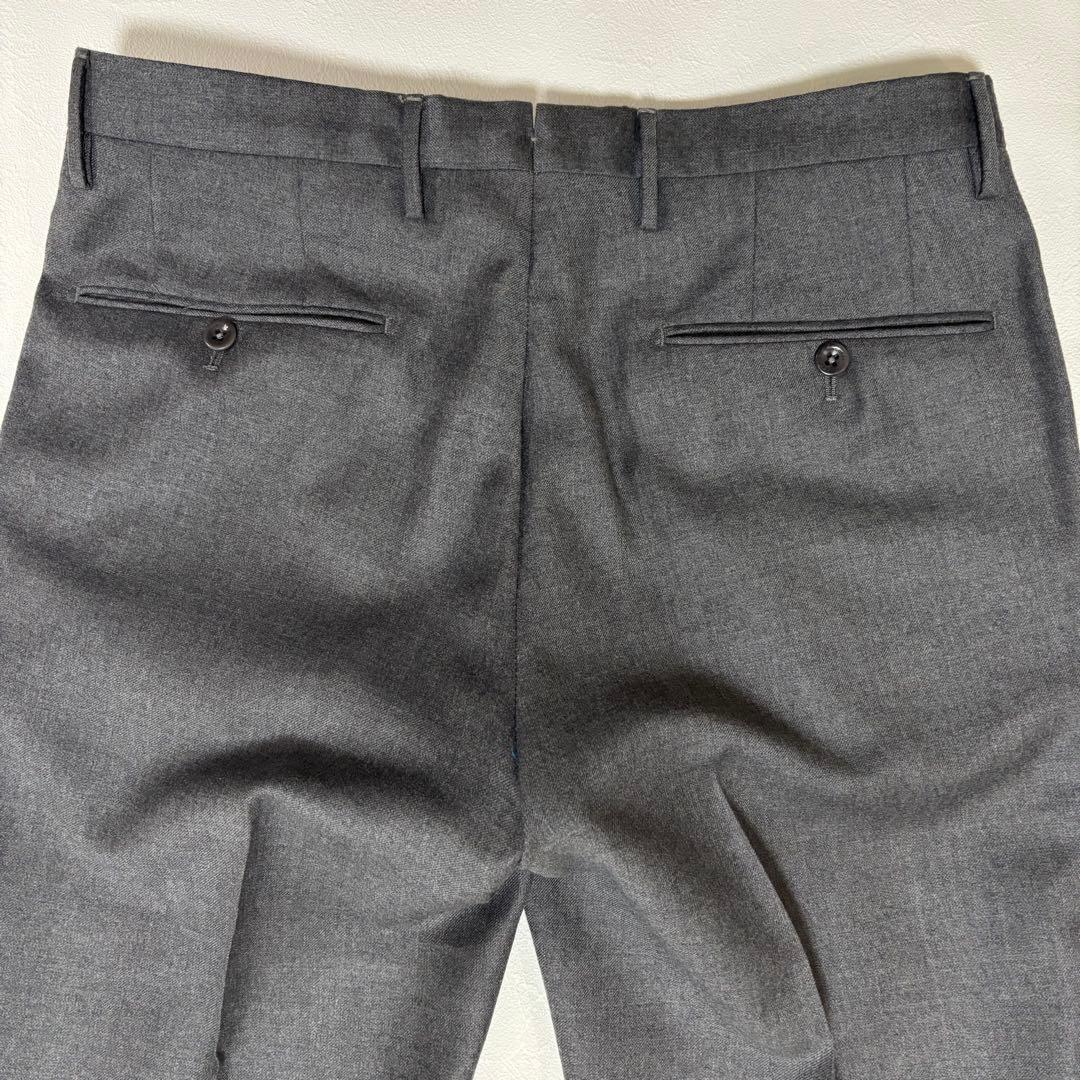 インコテックス スリムフィット ウール スラックス グレー46 SUPER100