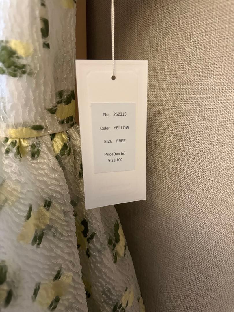 ワンピース MISTREASS Sheer Ripple Mini Puff Dress