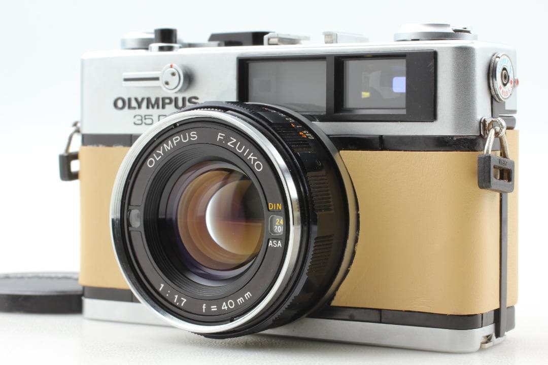 【整備済　美品】ベージュ　オリンパス 35 DC　露出計OK #1365