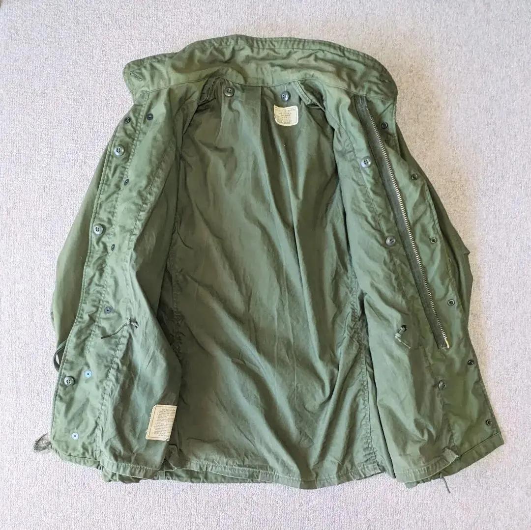 希少 72年製 米軍実物 M-65 2nd-3rd移行期 ブラスジップ S-R