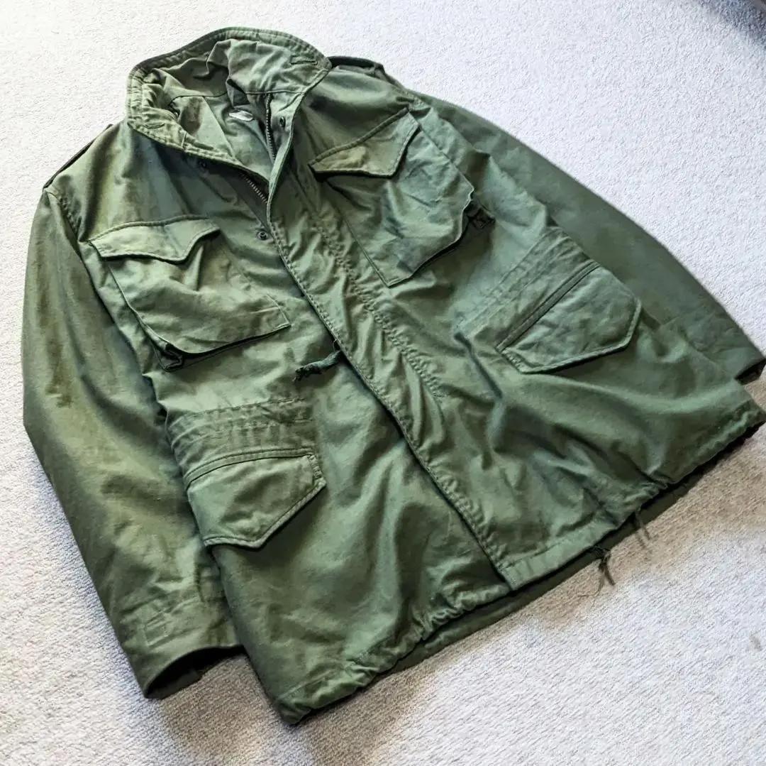 希少 72年製 米軍実物 M-65 2nd-3rd移行期 ブラスジップ S-R