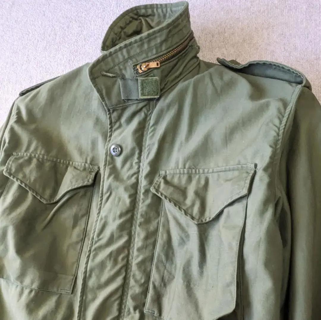 希少 72年製 米軍実物 M-65 2nd-3rd移行期 ブラスジップ S-R