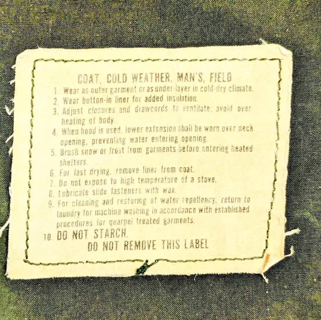 希少 72年製 米軍実物 M-65 2nd-3rd移行期 ブラスジップ S-R