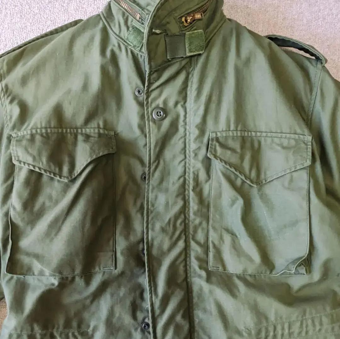 希少 72年製 米軍実物 M-65 2nd-3rd移行期 ブラスジップ S-R