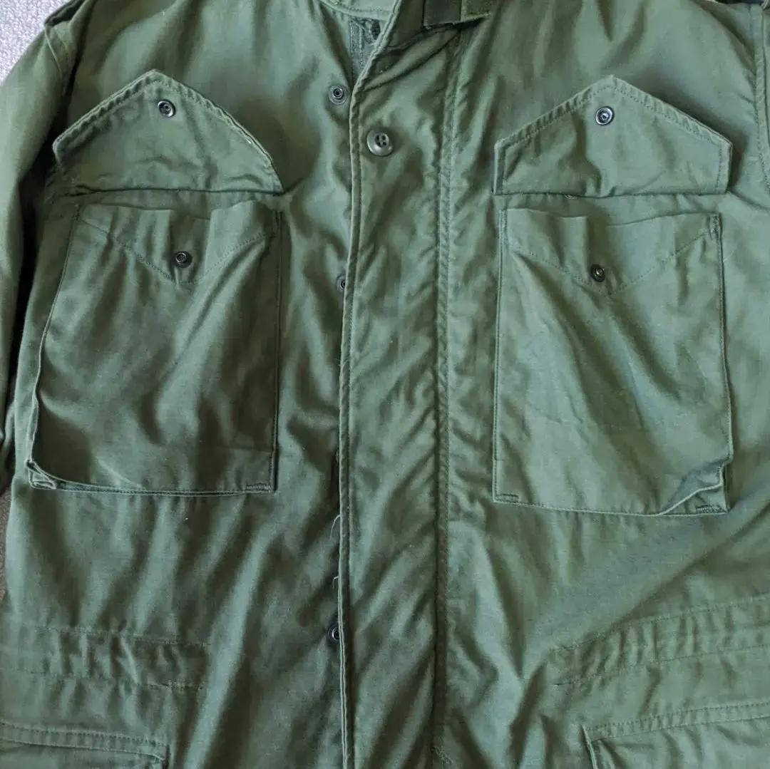 希少 72年製 米軍実物 M-65 2nd-3rd移行期 ブラスジップ S-R